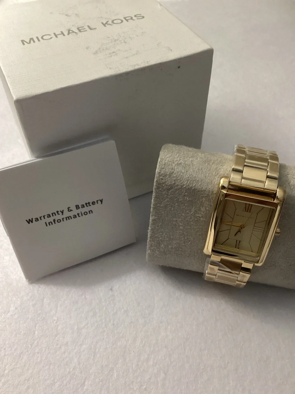 Michael Kors Essex Gold-Tone Stainless Steel Watch, 26x36mm